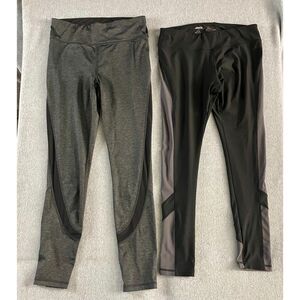 Lot of 2 Women’s Athletic Leggings AVIA Xersion Size M Black Gray